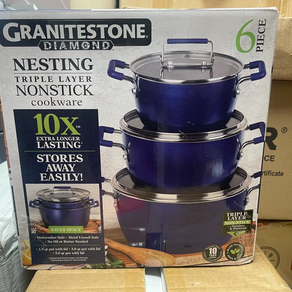 Granitestone Diamond 6-Piece Cookware Set